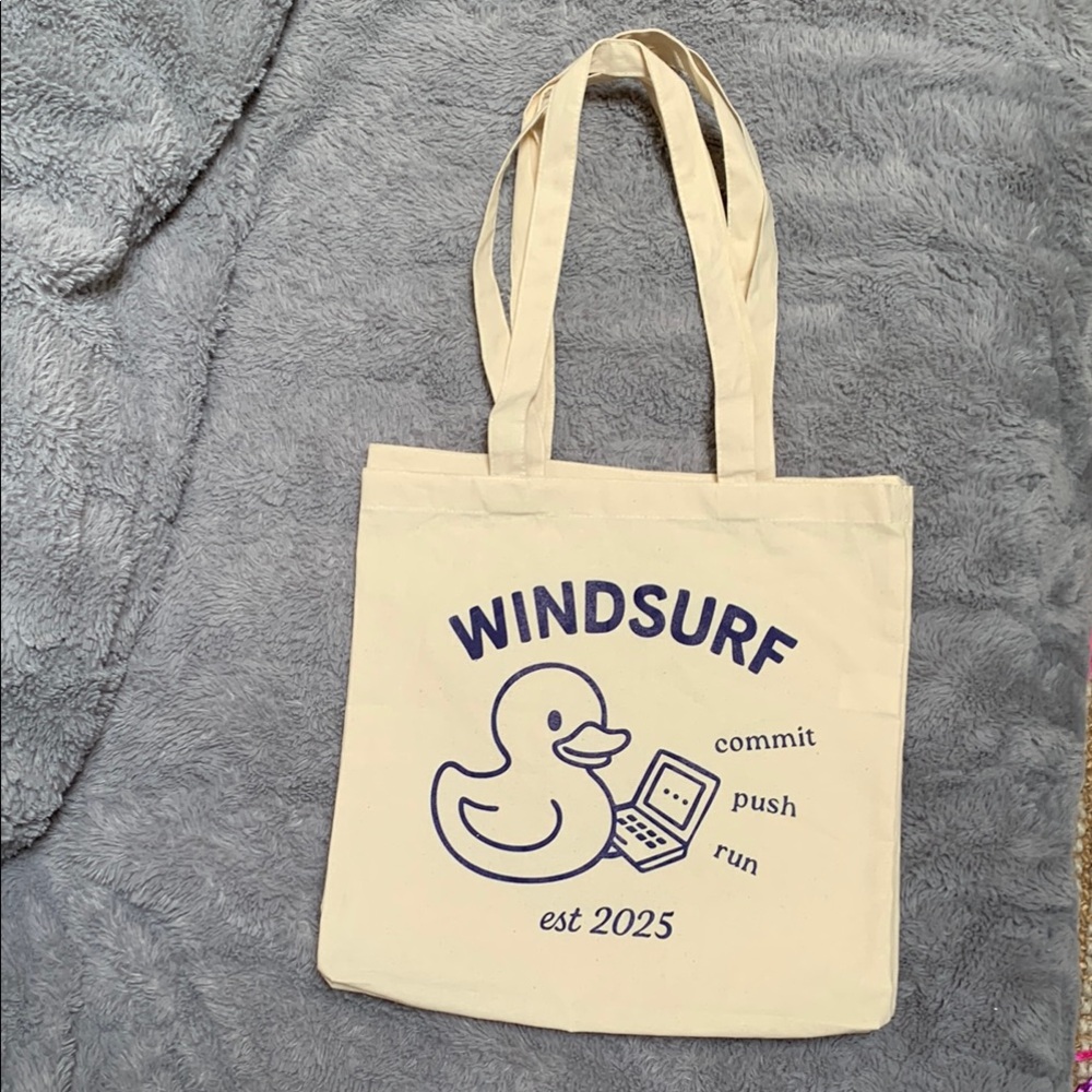 NWOT Windsurf cotton tote bag